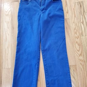 Women's royal blue jeans